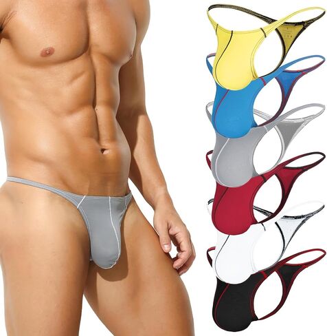 Men's Thong Underwear - Low Rise G-String with Breathable & No Squeeze Design for Exercise & Daily Wear in Saudi Arabia