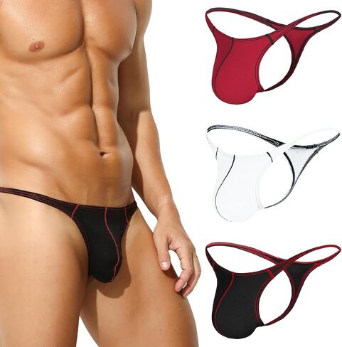 Men's Thong Underwear - Low Rise G-String with Breathable & No Squeeze Design for Exercise & Daily Wear in Saudi Arabia
