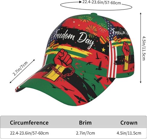 Juneteenth Hats for Women Men African Baseball Cap Adjustable Snapback Trucker Hat Caps for Running Workouts in Kuwait