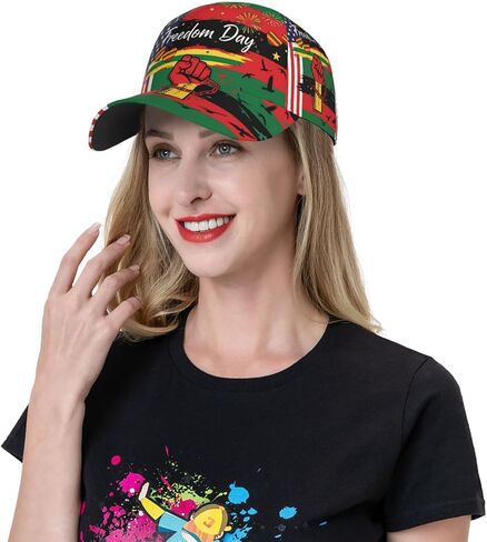 Juneteenth Hats for Women Men African Baseball Cap Adjustable Snapback Trucker Hat Caps for Running Workouts in Kuwait