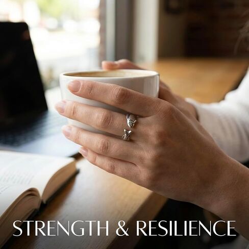 Fish Ring Swim Against The Current Ring Animal Statement Rings For Women Fish Jewelry Hope Adjustable Inspirational Open Rings Waterproof Jewelry Gift in Kuwait