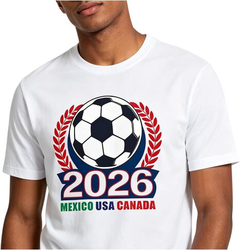 Soccer Shirts for Men & Women 2026 Soccer Jersey, Short Sleeve Sports Tops, Cotton Sportshirts Football Graphic Funny Tee in Kuwait