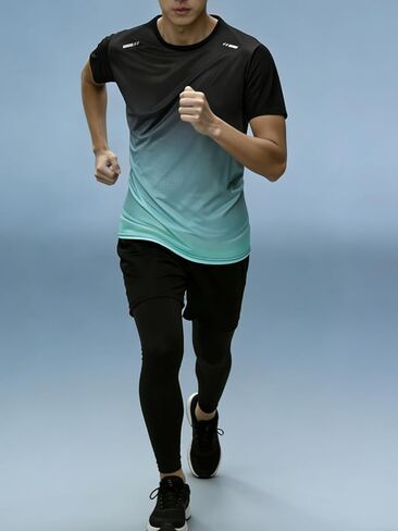 3pcs Fitness Sportswear Men's 3pcs Fitness Sportswear Set Including Long Pants, Short-Sleeve Shirt, Shorts in Kuwait