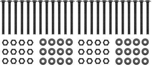 SPARKWHIZ 1/2 in. x 6 in. Carriage Bolt Kit Includes 12 Bolts, 12 Washers, and 12 Nuts in Kuwait