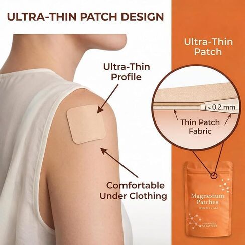 Patches Nerve Patch with Magnesium, 30 Count | Natural Ingredients, Daily Comfort in Saudi Arabia