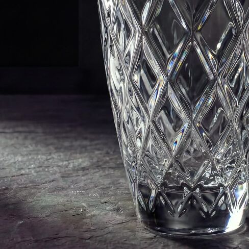 Marquis by Waterford Personalized Crosslake Vase, Custom Engraved 6.9" Cut Crystal Vase for Flowers, Elegant Home Decor in Saudi Arabia