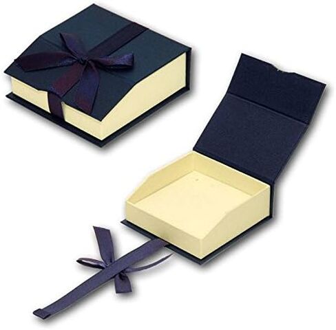 Blue Ribbon Jewelry Pendant/Necklace Display Packaging Box ~ Pack of 24 in Saudi Arabia