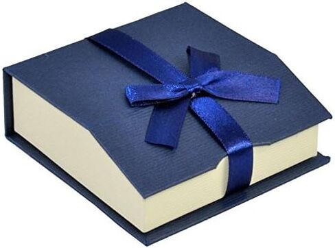Blue Ribbon Jewelry Pendant/Necklace Display Packaging Box ~ Pack of 24 in Saudi Arabia