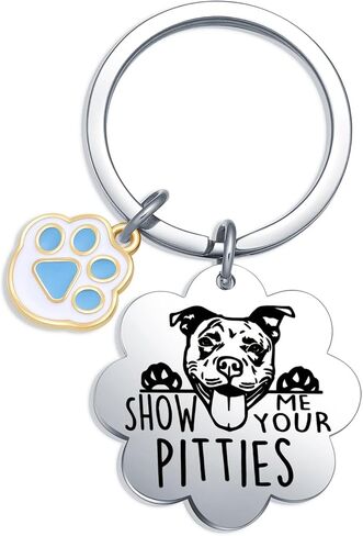 Pitbull Dog Keychain Pit Bull Keychain Dog Themd Gifts for Veterinarian Gifts Pitbull Dad Jewelry in Kuwait