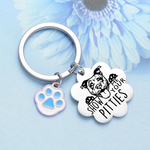 Pitbull Dog Keychain Pit Bull Keychain Dog Themd Gifts for Veterinarian Gifts Pitbull Dad Jewelry in Saudi Arabia