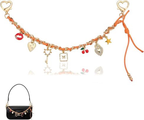 1Pc Bag Chain Charm for Handbags Leather Purse Charm Chain with Alloy Bag Chains for Shoulder Bags Handbag Straps in Kuwait