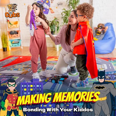 DC Comics Batman's Gotham City Adventure Road Play Rug 8x10 | Kids Interactive Toy Car Play Mat Carpet for Toddler Classroom, Playroom & Baby Nursery in Saudi Arabia