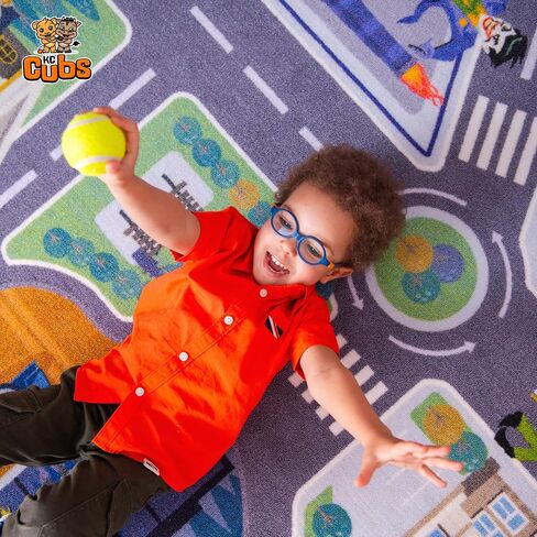 DC Comics Batman's Gotham City Adventure Road Play Rug 8x10 | Kids Interactive Toy Car Play Mat Carpet for Toddler Classroom, Playroom & Baby Nursery in Saudi Arabia