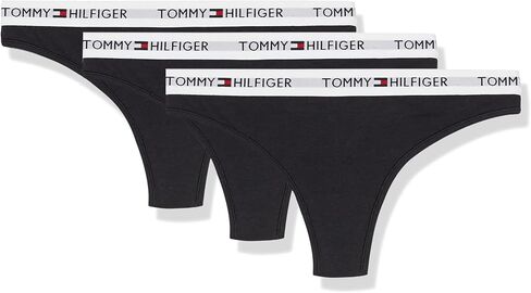 ملابس داخلية نسائية من القطن من Tommy Hilfiger باللون الأسود مقاس متوسط in Kuwait