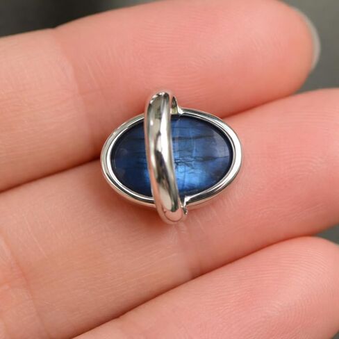 Natural Blue Labradorite 925 Sterling Silver Handmade Statement Boho Ring Labradorite Gift Jewelry For Women in Kuwait