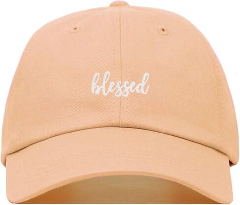 Blessed Baseball Hat, Embroidered Dad Cap, Unstructured Soft Cotton, Adjustable Strap Back (Multiple Colors) in Saudi Arabia