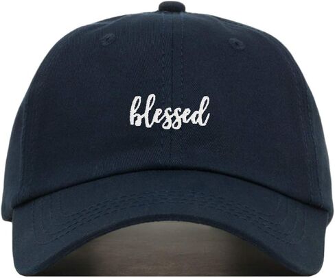 Blessed Baseball Hat, Embroidered Dad Cap, Unstructured Soft Cotton, Adjustable Strap Back (Multiple Colors) in Saudi Arabia
