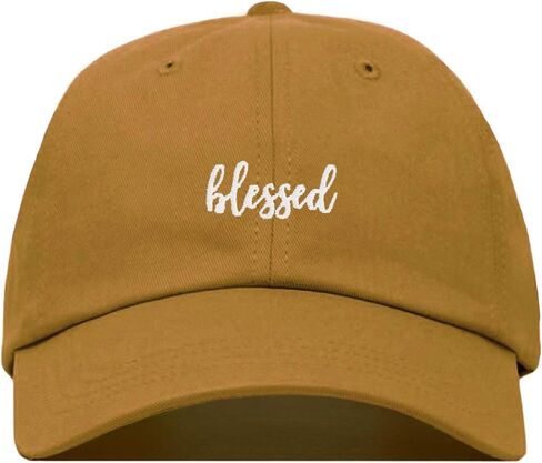 Blessed Baseball Hat, Embroidered Dad Cap, Unstructured Soft Cotton, Adjustable Strap Back (Multiple Colors) in Saudi Arabia