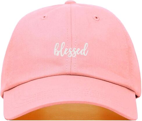 Blessed Baseball Hat, Embroidered Dad Cap, Unstructured Soft Cotton, Adjustable Strap Back (Multiple Colors) in Saudi Arabia