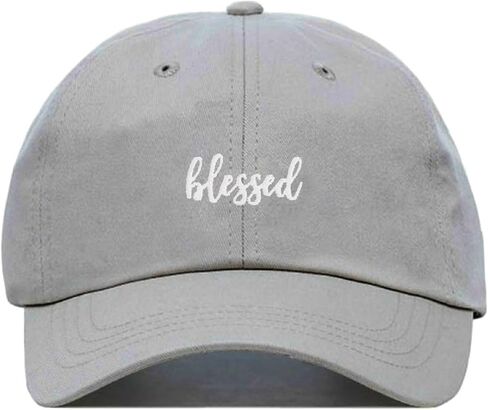 Blessed Baseball Hat, Embroidered Dad Cap, Unstructured Soft Cotton, Adjustable Strap Back (Multiple Colors) in Saudi Arabia