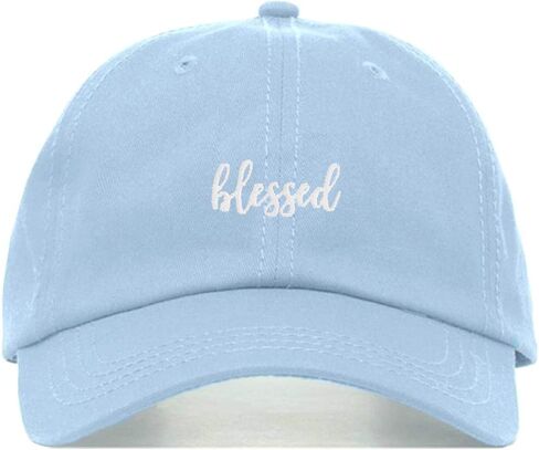 Blessed Baseball Hat, Embroidered Dad Cap, Unstructured Soft Cotton, Adjustable Strap Back (Multiple Colors) in Saudi Arabia