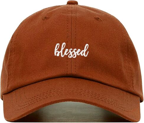Blessed Baseball Hat, Embroidered Dad Cap, Unstructured Soft Cotton, Adjustable Strap Back (Multiple Colors) in Saudi Arabia