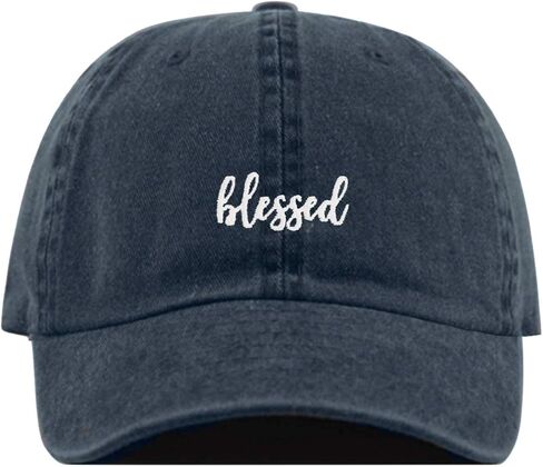 Blessed Baseball Hat, Embroidered Dad Cap, Unstructured Soft Cotton, Adjustable Strap Back (Multiple Colors) in Saudi Arabia