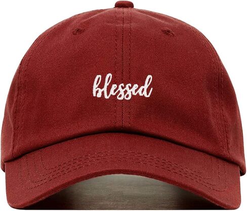 Blessed Baseball Hat, Embroidered Dad Cap, Unstructured Soft Cotton, Adjustable Strap Back (Multiple Colors) in Saudi Arabia