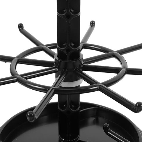 3 Tier Rotating Jewelry Stand Display - Spinning Necklace Holder and Keychain Organizer with Plastic Base for Bracelets Earrings Dressing Table Counter Malls Store in Saudi Arabia