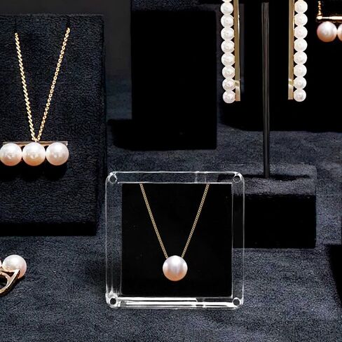 4 Pcs Small Acrylic Jewelry Box with Lid, Small Loose Diamond Gemstone Display Case for Gemstones, Rings, Necklaces (Clear) in Saudi Arabia