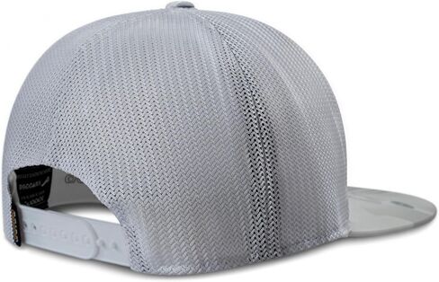 ARIAT Men's Skull Bolt Rubber Patch Snapback Cap, Flat Brim, White Camo, One Size in Kuwait
