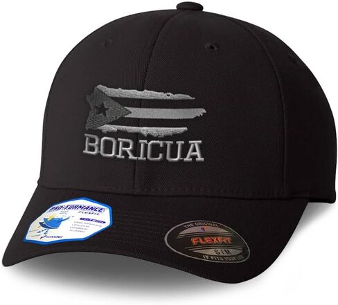 Flexfit Hats for Men & Women Puerto Rico Island Map Flag C Embroidery Polyester in Kuwait