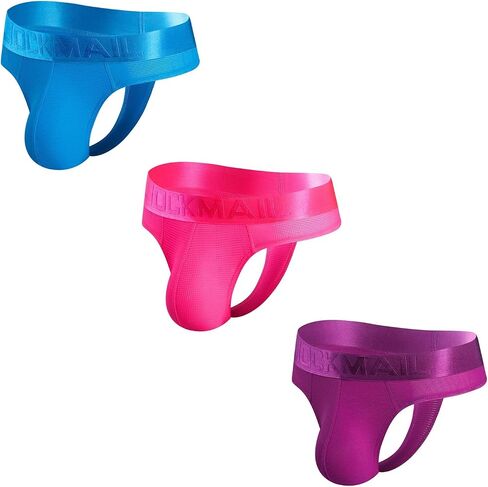 JOCKMAIL 3PCS/Pack Men Brief Bikini Underwear Mens Thongs Athletic Briefs Bikini Low Rise Men Underwear in Kuwait