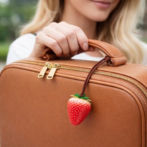 3 Pcs Strawberry Bag Charm, Strawberry Purse Charm, Strawberry Keychain Charm, ABS Strawberry Keychain Bag Accessories in Saudi Arabia