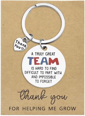 Thank You Keychain for Coworker Team Members Farewell Leaving Retirement Appreciation Gift for Staff Colleague Employee A Truly Great Team is Hard to Find Inspirational Keychain with Heart Charm in Saudi Arabia