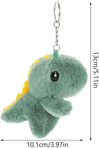 Cute Plush Dinosaur Keychain Pendant Lightweight Animal Key Ring for Handbag Purse Backpack Decoration Gift Accessory in Kuwait