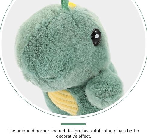 Cute Plush Dinosaur Keychain Pendant Lightweight Animal Key Ring for Handbag Purse Backpack Decoration Gift Accessory in Kuwait