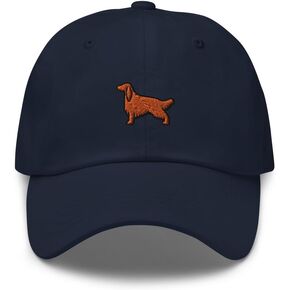 Irish Setter Dog Embroidered Baseball Cap Cotton Adjustable Dad Hat in Saudi Arabia