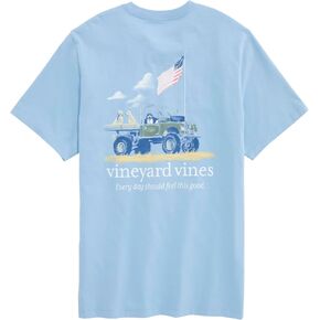Vineyard Vines Men's Painted Americana Truck Short-Sleeve Pocket Tee in Kuwait