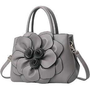 Purses and Handbags for Women Top Handle Satchel Leather Floral Shoulder Crossbody Bags Ladies Evening Party Tote Red in Saudi Arabia
