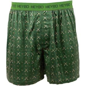 Heybo Preformance Boxers - Green Crossed Guns, Size: Small in Saudi Arabia