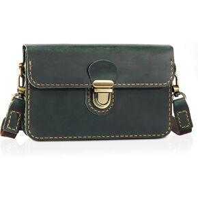 Robrasim Small Leather Crossbody Bag for Women, Phone Wallet with Card Slots, Handmade Wristlet Purse for Travel & Daily Use in Saudi Arabia