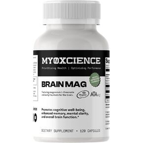 Magnesium L-Threonate + Mag Acetyl-Taurate (ATA Mag) + Mag Glycinate | Promotes Cognitive Well-Being, Enhanced Memory, Mental Clarity and Overall Brain Function | 120 Capsules in Saudi Arabia