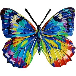 Moruska Large Metal Butterfly Garden Wall Decor, Outdoor Metal Wall Art Butterfly Ornaments for Garden Fence Patio Yard Porch, Exterior Indoor Wall Hangings in Saudi Arabia