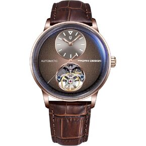 Pagani Design PD1796 Men's Automatic Watch Leather Strap Waterproof Sapphire Crystal Fashion Skeleton Tourbillon Mechanical Watch in Saudi Arabia