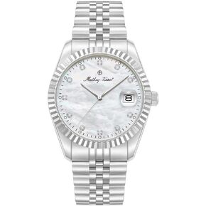 Mathey-Tissot Quartz White Mother of Pearl Dial Men's Watch H250953A-B in Saudi Arabia
