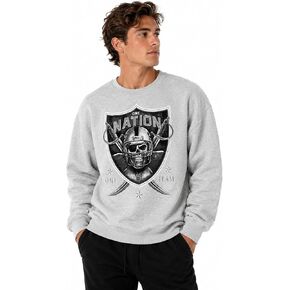Savix One Nation One Team Pirate T-Shirt for Unisex Skull Symbol|American Warrior|Crossbones Classic Fit Crewneck T-Shirt in Saudi Arabia