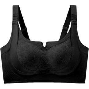 Lace Bra for Seniors,Lace Seamless Breathable,Full Coverage Comfort Daily Bra in Saudi Arabia