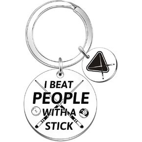 Billiards Gifts for Men Women Pool Player Keychain Billiards Keychain for Billiard Lovers Pool Ball Accessories for Bag Purse Charms Billiard Themed Gifts in Saudi Arabia