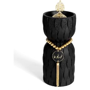 TERSCHELLING Frankincense Resin Incense Burner, Bakhoor Incense Burner, Portable Charcoal Incense Burner - for Office and Home Decor (Black) in Saudi Arabia